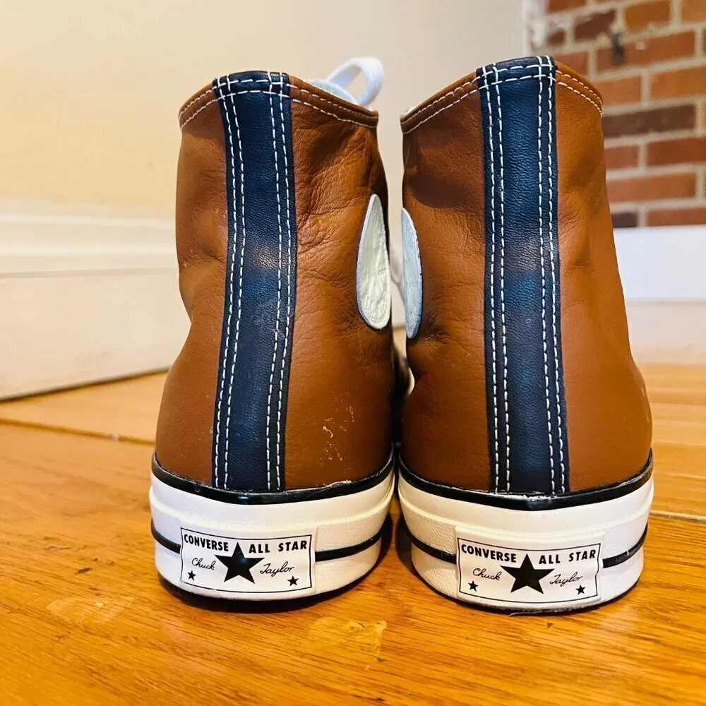 Converse Chuck Taylor All Star Cruise Leather High-Top Shoes Cognac Brown 12